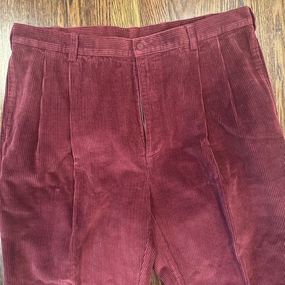 Jos. A. Bank Maroon/Burgundy Corduroy Pants 40/30 - Picture 2 of 4